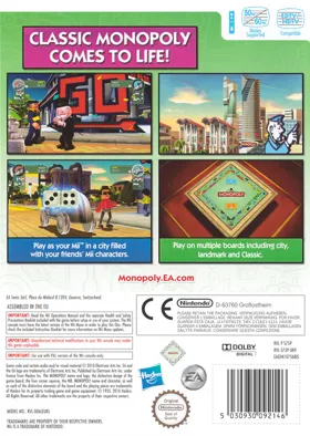 Monopoly Streets box cover back